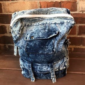 Vintage Denim Backpack
